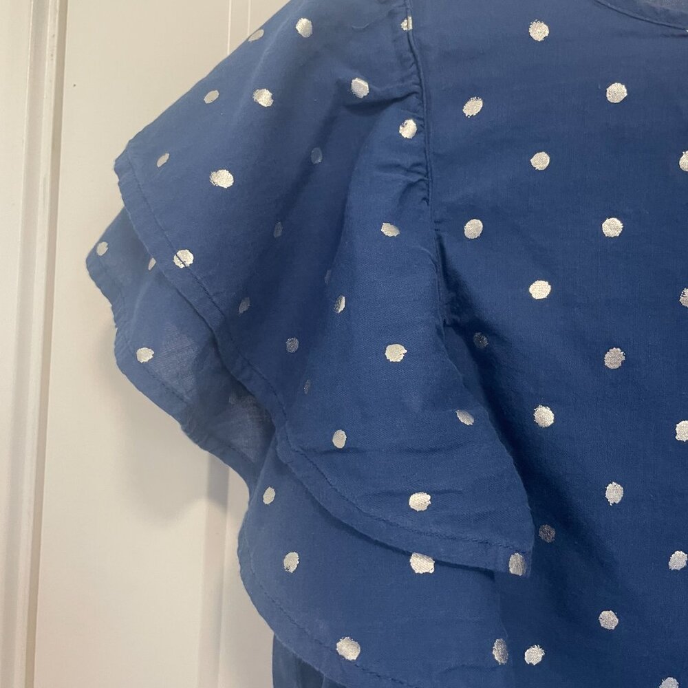 J. Crew Ruffle Sleeve top - Picture 2 of 5